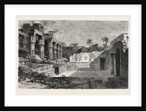 The Christian Place of Worship in the Temple of Luksor by Anonymous