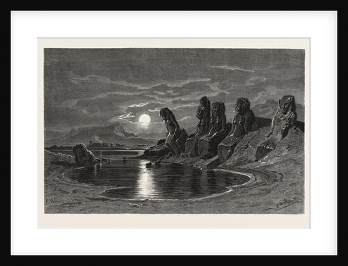 Sekhet Statues Near The Temple of Mut, Karnak by Anonymous