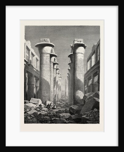 The Great Hall of Pillars at Karnak by Anonymous