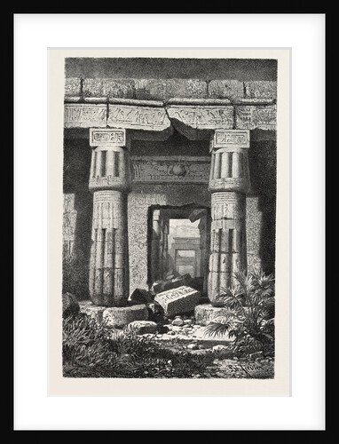 Forecourt and Entrance of the House of Seti (Temple of Kurnah) by Anonymous