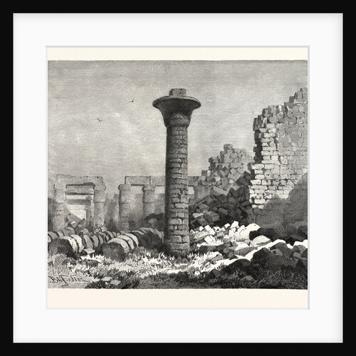 Column in the Great Court of Karnak by Anonymous