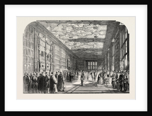 Queen Victoria's Visit Birmingham, UK: Reading of the Address of Interim Managers to Her Majesty in the Great Gallery of Aston Hall, 1858 by Anonymous