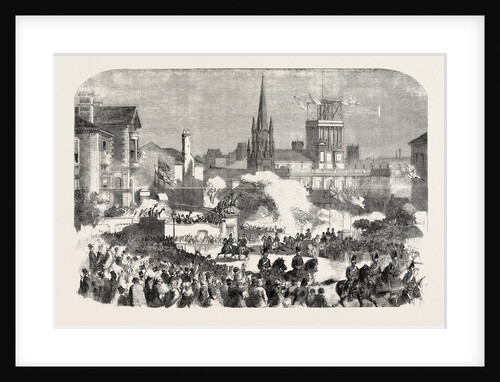 Queen Victoria's Visit to Leeds, UK: Her Majesty Passing Through Clarendon Road, 1858 by Anonymous