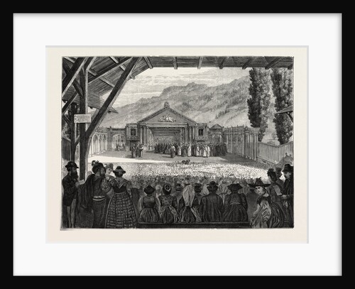The Theatre of Oberammergau Passion Play, Bavaria, Bayern, Germany, 1870 by Anonymous