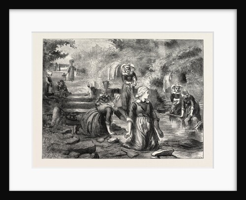 A French Washing-Ground, 1870 by Anonymous