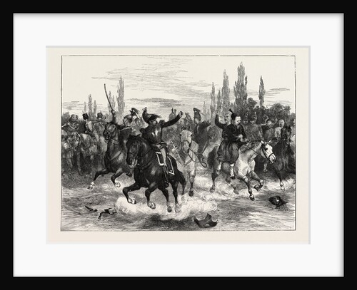Fugitives from Woerth Riding Into Hagenau, France, 1870 by Anonymous