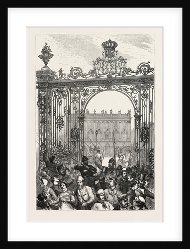 Scene at Nancy: The Prussians and the Populace, France, 1870 by Anonymous