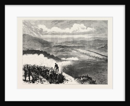 A Prussian Battery Before Metz, France, 1870 by Anonymous