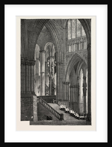 Interior of Strasbourg Cathedral, France, 1870 by Anonymous