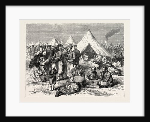 French Prisoners of War in the Camp of Wahn, Near Cologne, Germany, 1870 by Anonymous
