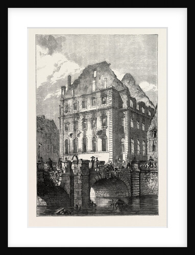 Strasbourg after the Bombardment: The Ruins of the Theatre, France, 1870 by Anonymous