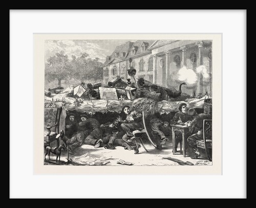 Prussian Barricade at the Chateau Meudon: The Noise of a Shell, 1870 by Anonymous