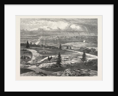 View of Paris from Prince Napoleon's Garden at Meudon, France, 1870 by Anonymous