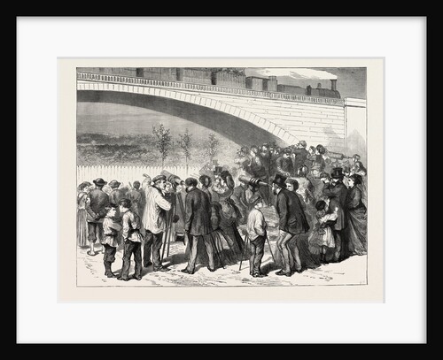 Inside Paris, France: Two Sous for a Peep at the Prussians, 1870 by Anonymous