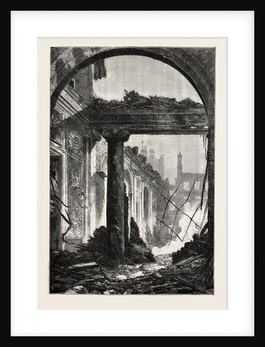 Ruins of the Palace of St. Cloud, France, 1870 by Anonymous
