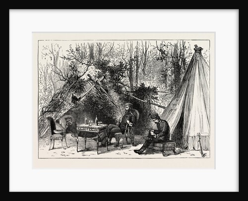 Outpost in a Wood of Sweet Chestnuts, France, 1870 by Anonymous