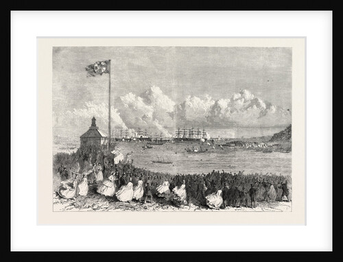 The Prince and Princess of Wales at Plymouth: Scene on the Hoe on the Arrival of the Royal Yacht in the Sound, UK, 1865 by Anonymous