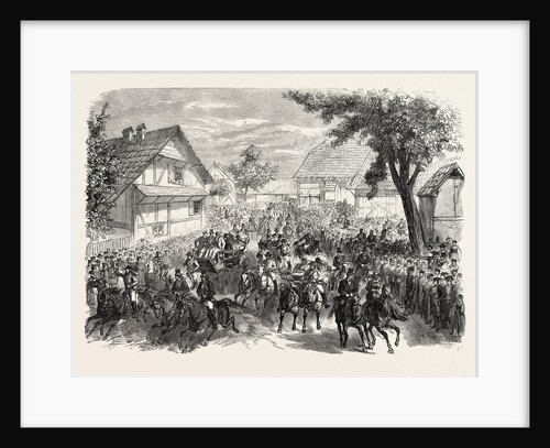 Returning from Baden Races the Village Iffezheim, Germany, 1865 by Anonymous