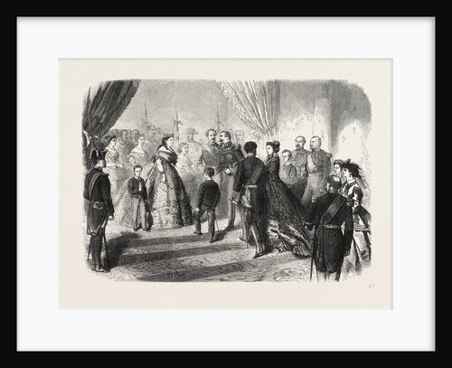 Meeting of the French and Spanish Royal Families in the Hotel De Ville, St. Sebastian, 1865 by Anonymous