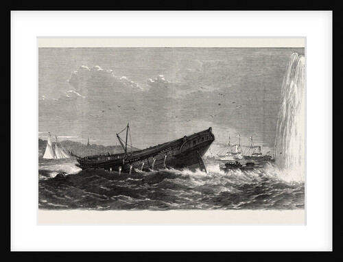 Experiments with Torpedoes in Medway, UK: Blowing Up of the Terpsichore, Explosion of One of the Other Torpedoes, 1865 by Anonymous
