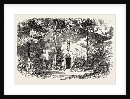 House and Statue of Joan of Arc, Jean D'Arc, at Domremy, Domremy-La-Pucelle, France, 1865 by Anonymous