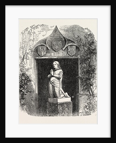 Statue of Joan of Arc, Jean D'Arc, Before Her House at Domremy, Domremy-La-Pucelle, France, 1865 by Anonymous