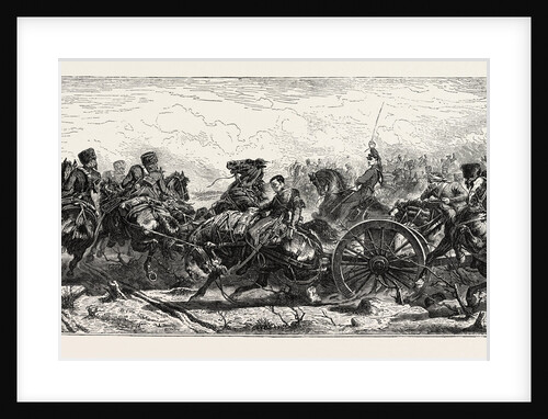 Charge of Artillery of the French Guard in the Battle of Traktir During the Crimean War by Anonymous