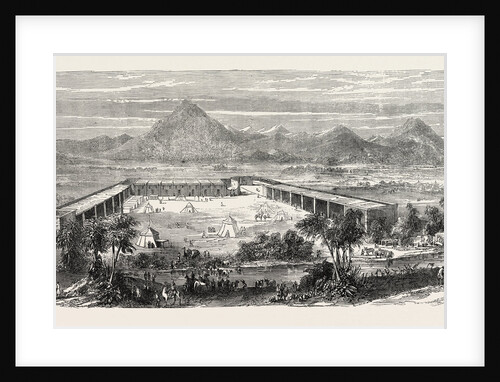 The French in Abyssinia: View of the French Encampment at Kouffith, 1865 by Anonymous