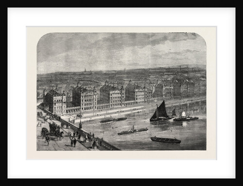 The New St. Thomas's Hospital, London, 1865 by Anonymous