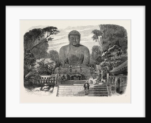 The Daiboutz, a Bronze Colossal Statue on the Site of the Old Capital of the Tycoons, Japan, 1865 by Anonymous