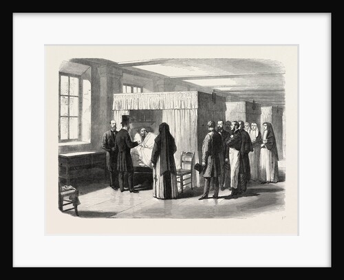 Visit of the Emperor of the French to the Cholera Wards of the Hotel Dieu, France, 1865 by Anonymous