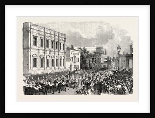 Opening of Parliament: The Royal Procession Passing Whitehall, London, 1854 by Anonymous
