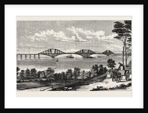 Continuous Steel Girder Bridge to Cross the Firth of Forth, UK, 1882 by Anonymous