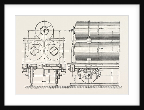 Compressed Oil Gas for Lighting Cars, Steamboats, and Buoys: Car Transporting Compressed Gas, 1882 by Anonymous