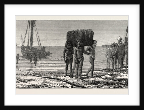 Unshipping at Algoa Bay Kaffirs at Work, Cape Colony, South Africa by Anonymous