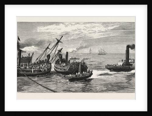 Placing the First Chain Beneath the Wreck, H.M.S. Eurydice by Anonymous