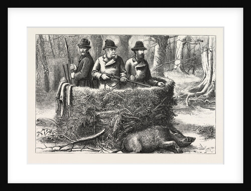 The Emperor of Germany at an Imperial Boar Hunt by Anonymous