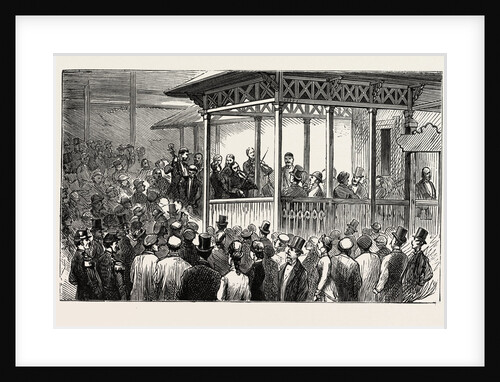 An Open Air Concert at the Hungarian Cafe, the Paris Exhibition, France by Anonymous
