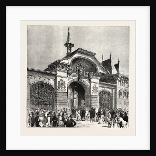 The Swiss Pavilion in the International Street, Waiting to Hear the Clock Strike, the Paris Exhibition, France by Anonymous