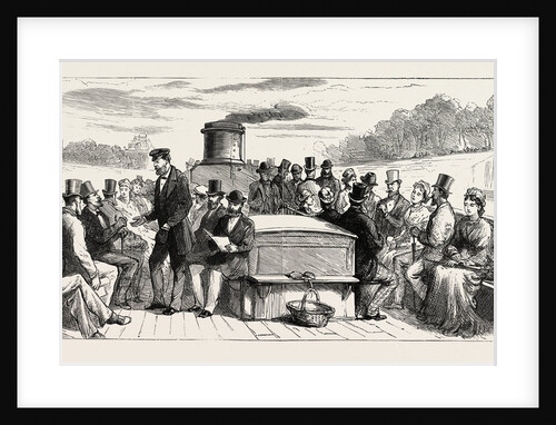 Going Home by Water: on Board a Seine Steamboat, France by Anonymous