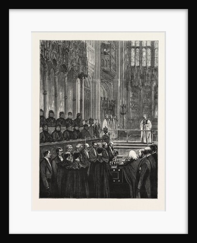 Funeral of the Late King George of Hanover at Windsor — the Ceremony in St. George's Chapel by Anonymous