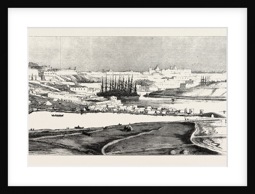 Our Indian Contingent at Malta: Valetta Indian Encampment, and Transport Vessels in the Quarantine Harbour by Anonymous