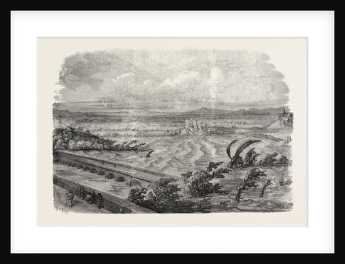 The Inundations at Lyons: Effect of the Mistral Wind Upon the Flood, France, 1856 by Anonymous