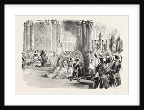 Marriage of the Infanta Amalia with the Prince of Bavaria, Madrid, Spain, 1856 by Anonymous