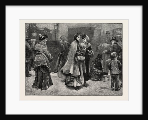 A Country Visitor in London, UK, 1873 by Anonymous