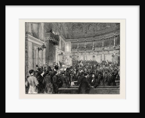 The New Regime in Spain: Proclaiming the Republic in the Cortes at Madrid, February 11, 9 P.M., 1873 by Anonymous