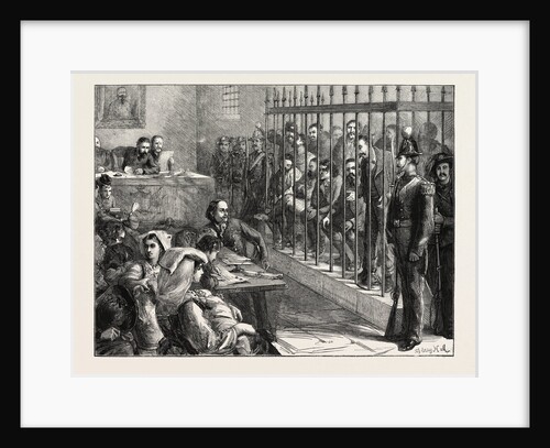 Trial of a Band of Italian Brigands at Aquila, Italy, 1873 by Anonymous
