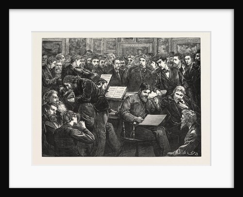 An Artists' Soiree: A Sketch at the Hogarth Club, UK, 1873 by Anonymous