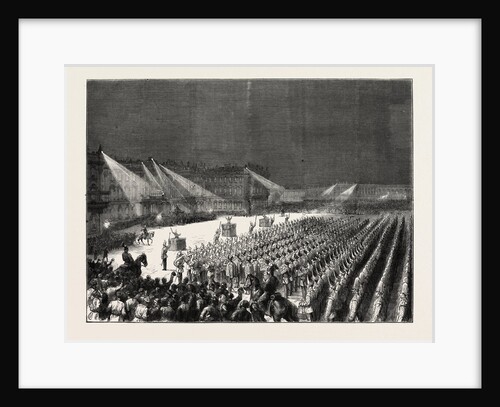 The Emperor of Germany at St. Petersburg, Russia: Military Concert by Electric Light Before the Winter Palace, 1873 by Anonymous