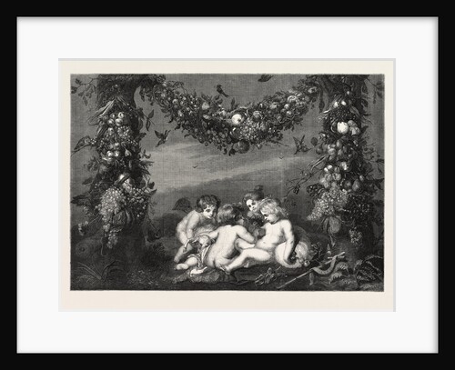 Jesus John As Children, with Attendant Angels, at the Leeds National Exhibition, UK, 1868 by Anonymous